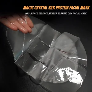 Y158 Magic Crystal Collagen Silk Protein Rejuvenating Transparent Uncompressed Gel Mask Cloth Oil Absorbing Paper Facial Sheet