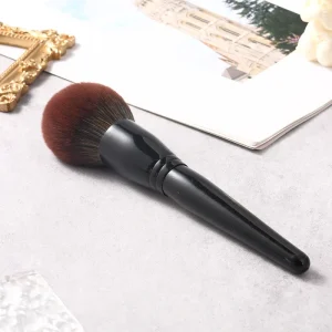 YAQI Makeup Brushes Private Label Black Single Plastic Professional Makeup Brush Face Makeup Blush Loose Powder Brush