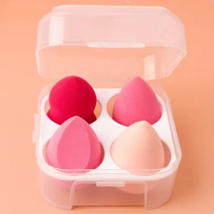 YDINI 4pcs Colorful Makeup Sponges Custom Logo Beauty Sponges Beauty Makeup Sponge