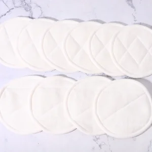 Zero Waste Cotton Rounds Washable Bamboo Reusable Cotton Pads Face Makeup Remover Pads Cleaning Cotton Pad for Face