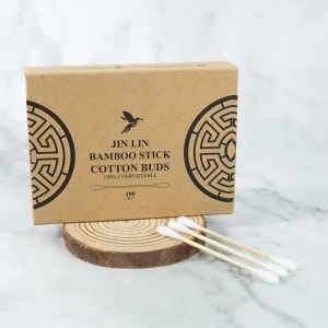 Zero Waste High Standard Degradable Bamboo Cotton Disposable Cotton Buds Safety Makeup Qtips Natura Ear Cleaning Daily Use Swab
