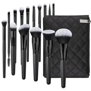 Zhengyi Manufacturer 15pcs Soft Silky Synthetic Hair High Quality Makeup Brush Set Professional Blush Powder Eye Shadow Brush
