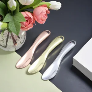 Zinc Alloy 65mm Face Cream Mini Facial Spoon Skincare Tool Facial Massage Cosmetic Spatula