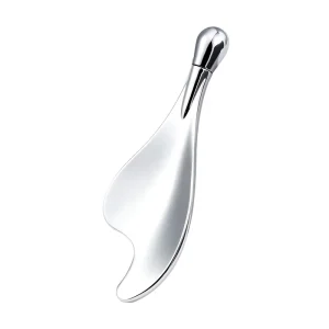 Zinc Alloy Gua Sha Tool Stainless Steel Facial Massage Cosmetic Spoon Spatula Eye Makeup Tool
