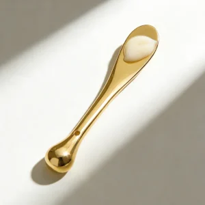 Zinc Alloy Makeup Spoon Mini Eye Cream Scoop for Clean Precise Skincare Use