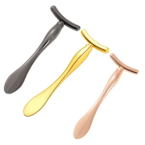 Zinc Alloy Metal Eye Massage Wand Stick Roller Eye Cream Spoon Cosmetic Skincare Spatula Facial Spoon