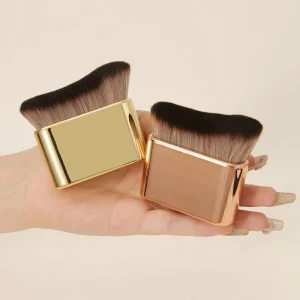 new arrival Design Single Flat Head Brush Black Loose Powder Foundation Brush Short Kabuki Cosmetics Makeup Brush