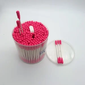pink Cotton Buds for Cosmetic Use Gift Packing Available with Double Tipped Ends Cotton Buds
